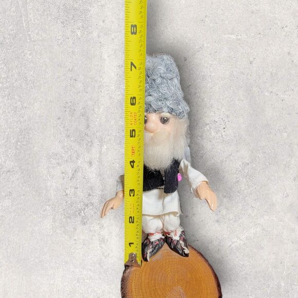 USSR Vintage Handmade Handcraft Old Man Figure Doll Statue Russian Soviet Union - Picture 9 of 9